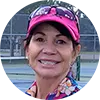 Karen takes a tennis lesson in Idaho Falls with IF Tennis Academy