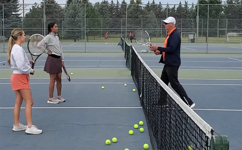 Tennis Clinic at IF Tennis Academy, Idaho Falls, ID.